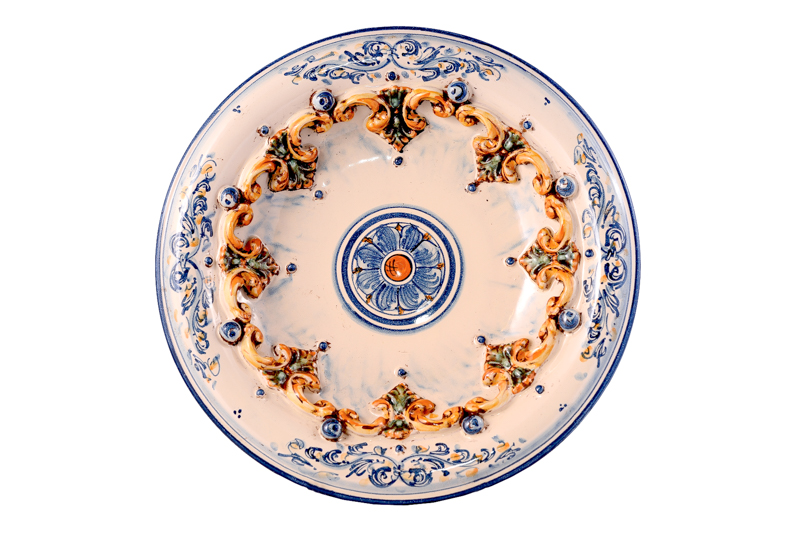 Sale of Majolica and Lava Stone Tables