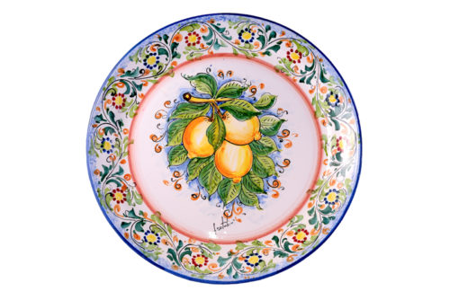 Sale of majolica and lava stone tables
